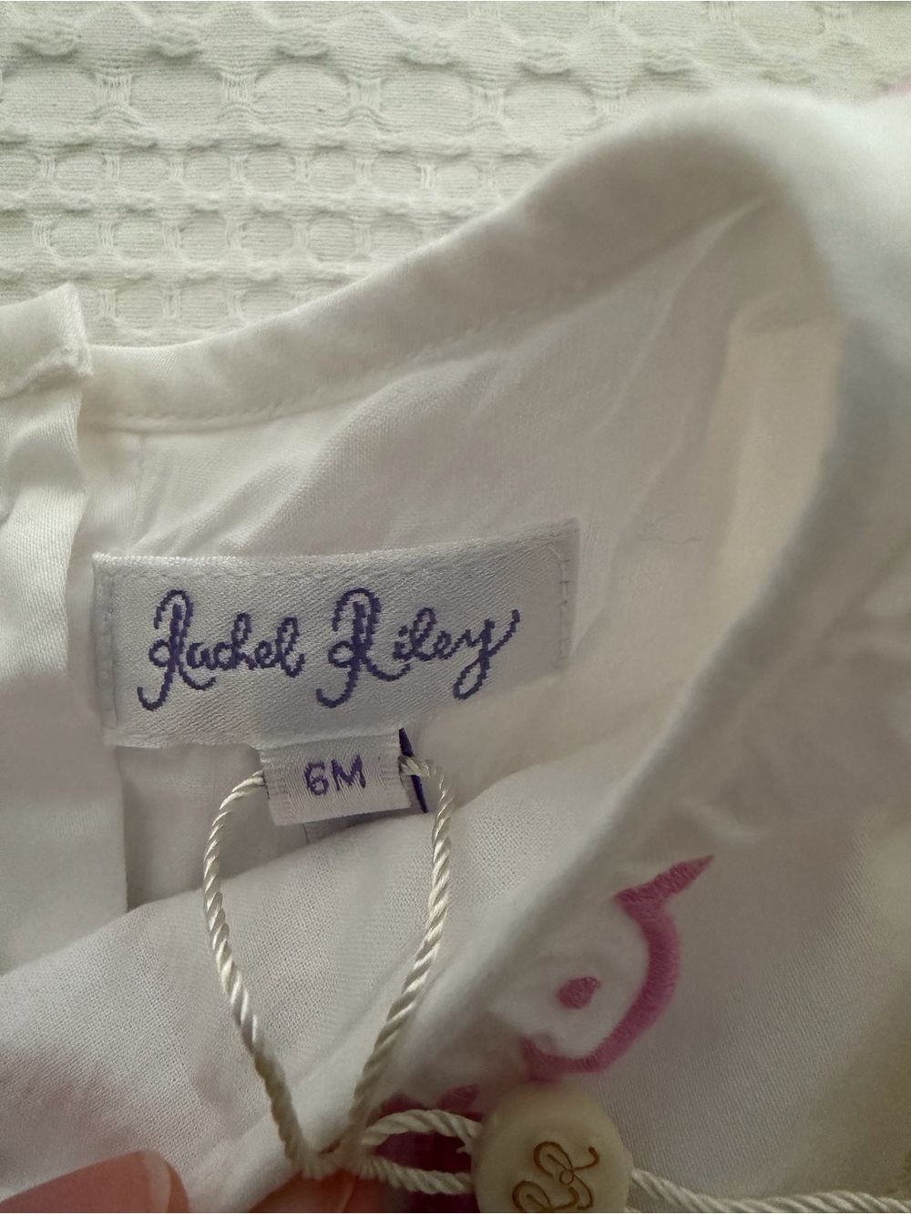 Rachel Riley Embroidered Baby One Piece - Picture 4 of 5